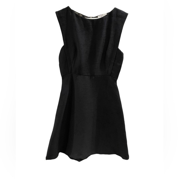 Sandro Black Dress with Lace Back, Size 38 - Picture 1 of 9